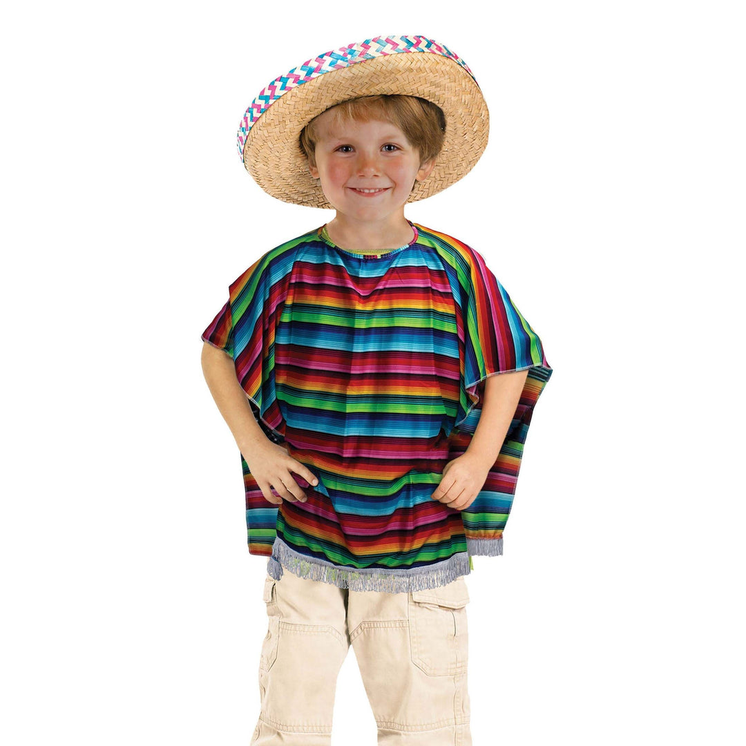 Mexican Poncho Childrens Costume 1