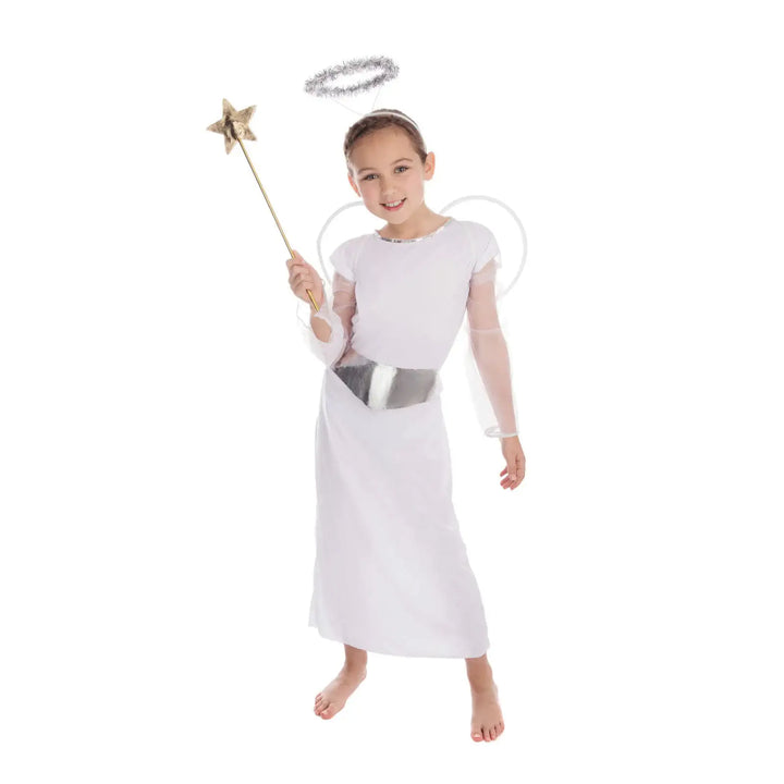 Angel Girls Costume White Angel Dress with Belt 1