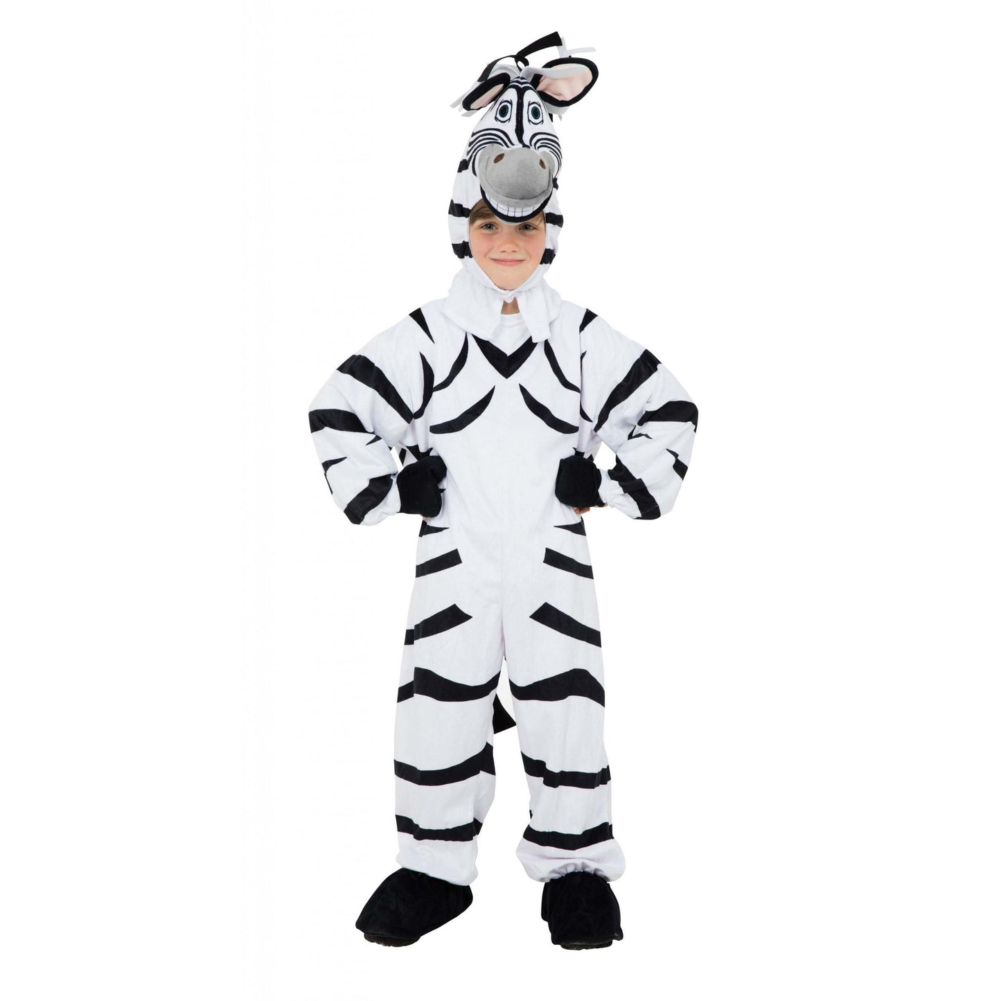 Zebra Costume 128cm Childrens Unisex To Fit Child Upto Height 1