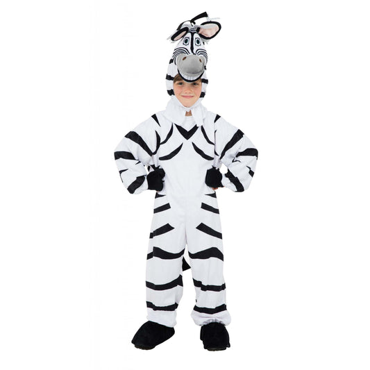 Zebra Costume 128cm Childrens Unisex To Fit Child Upto Height 1