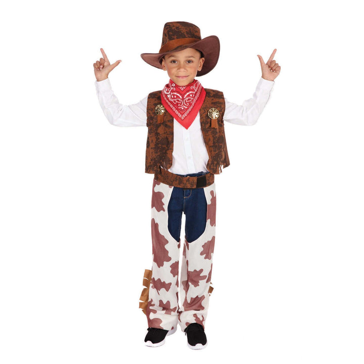 Cowboy Cow Print Childrens Costume 1