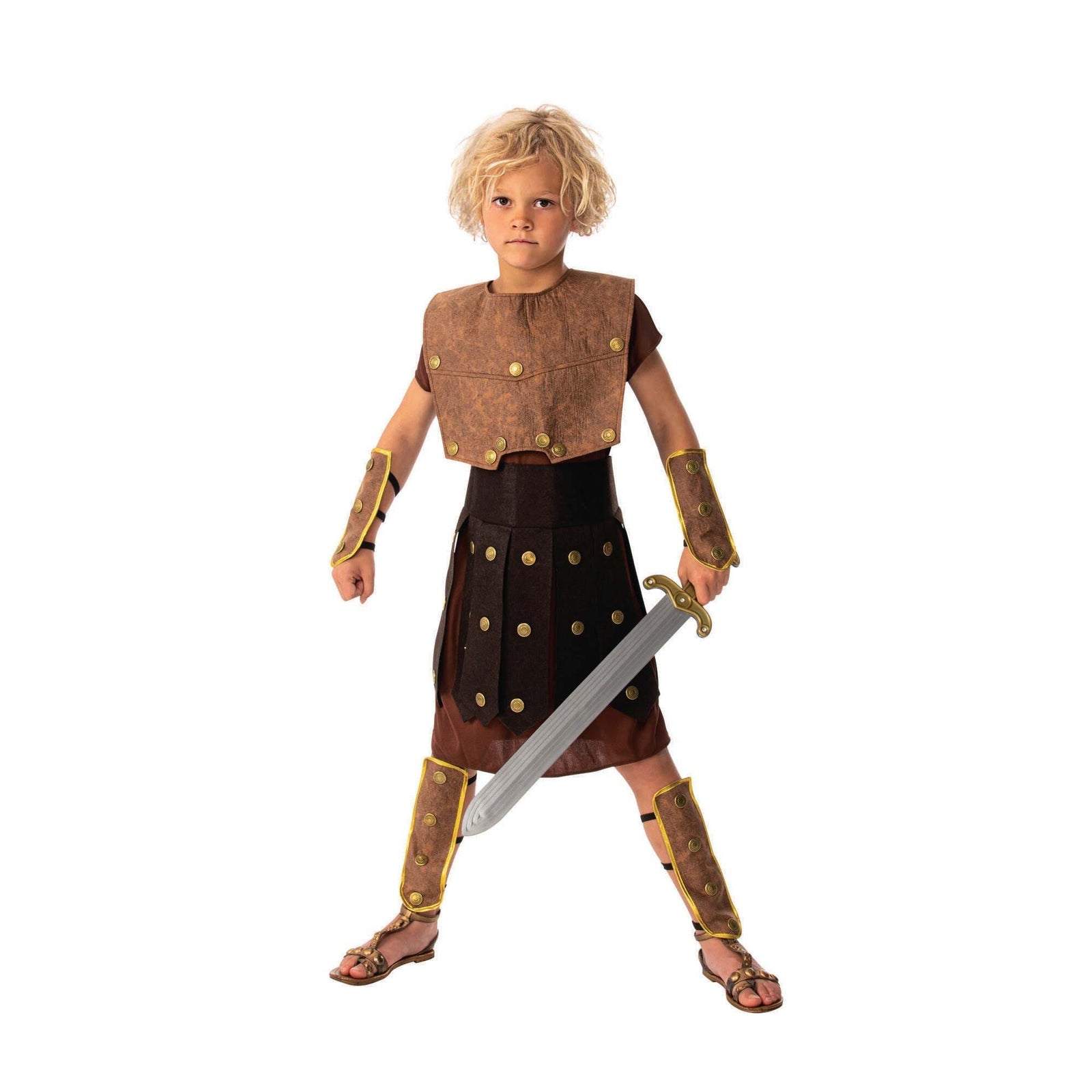 Warrior Boy Childrens Roman Soldier Costume 1