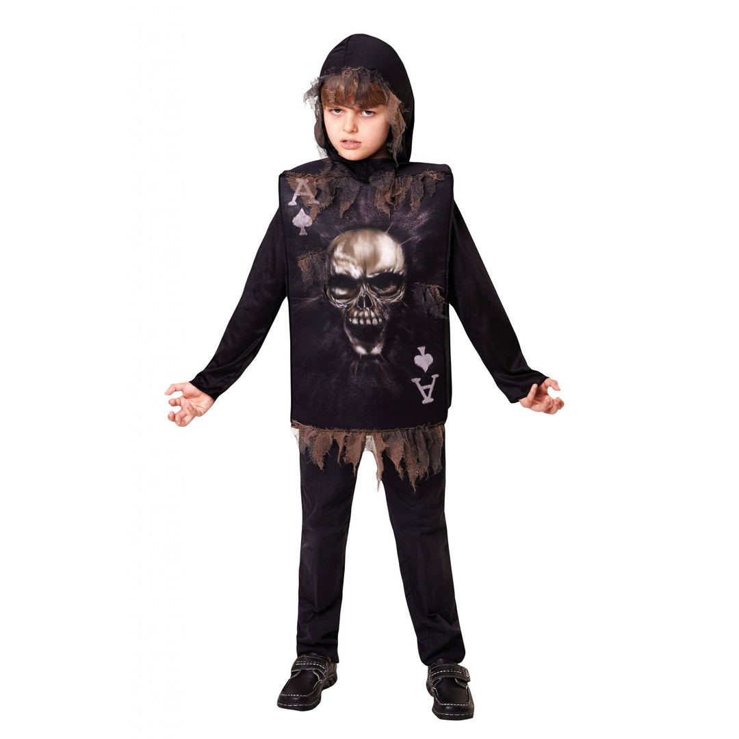 Skeleton Boy Tabard Hood Costume 1