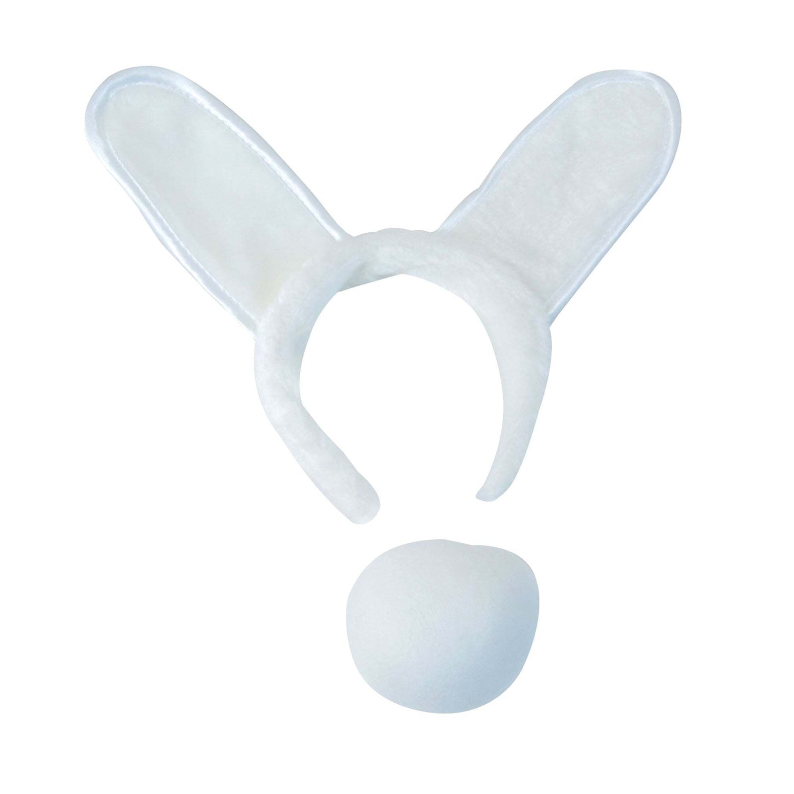 Bunny Set Instant Disguise White Rabbit Ears and Tail 1