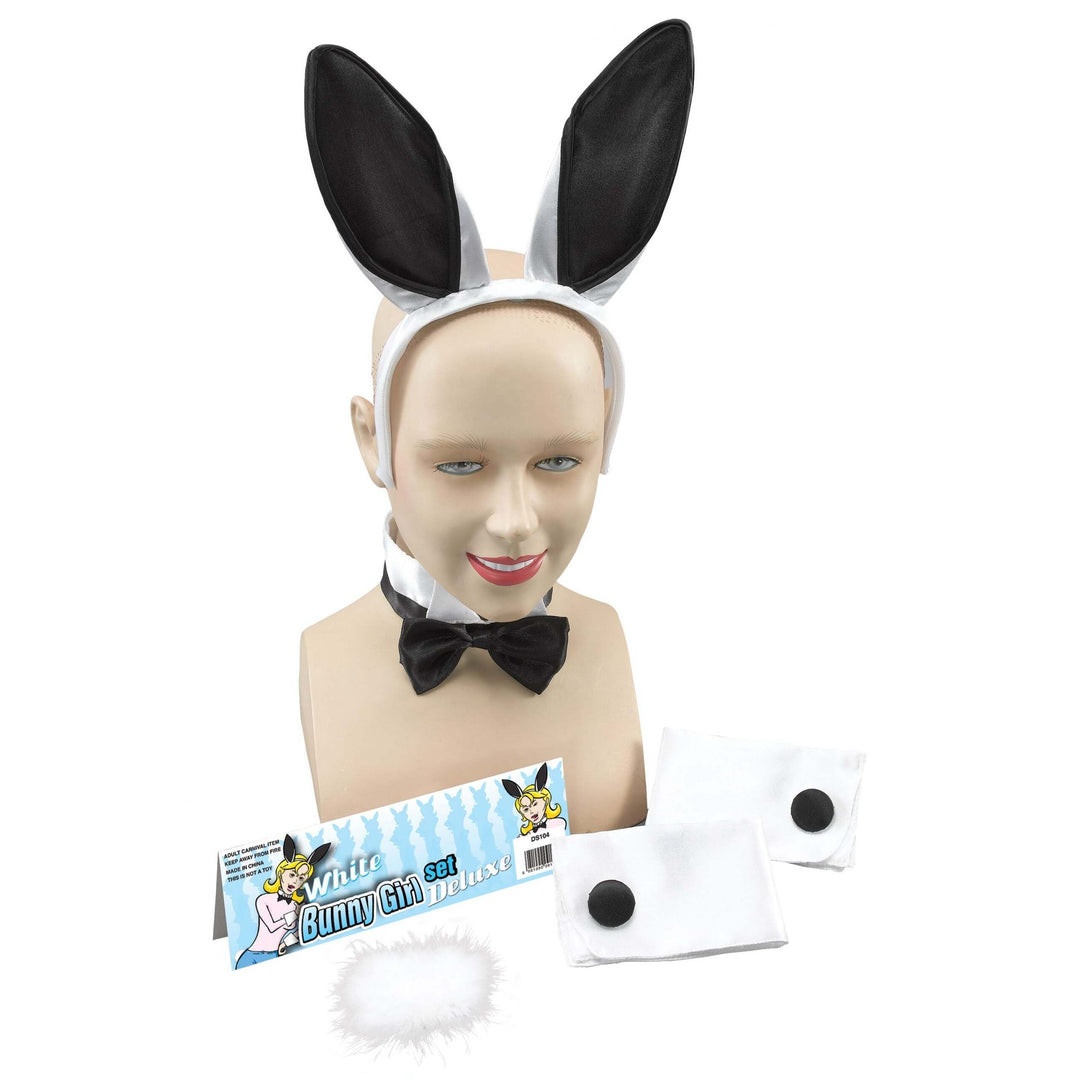 Bunny Girl Set White Black Playbunny Instant Costume 1