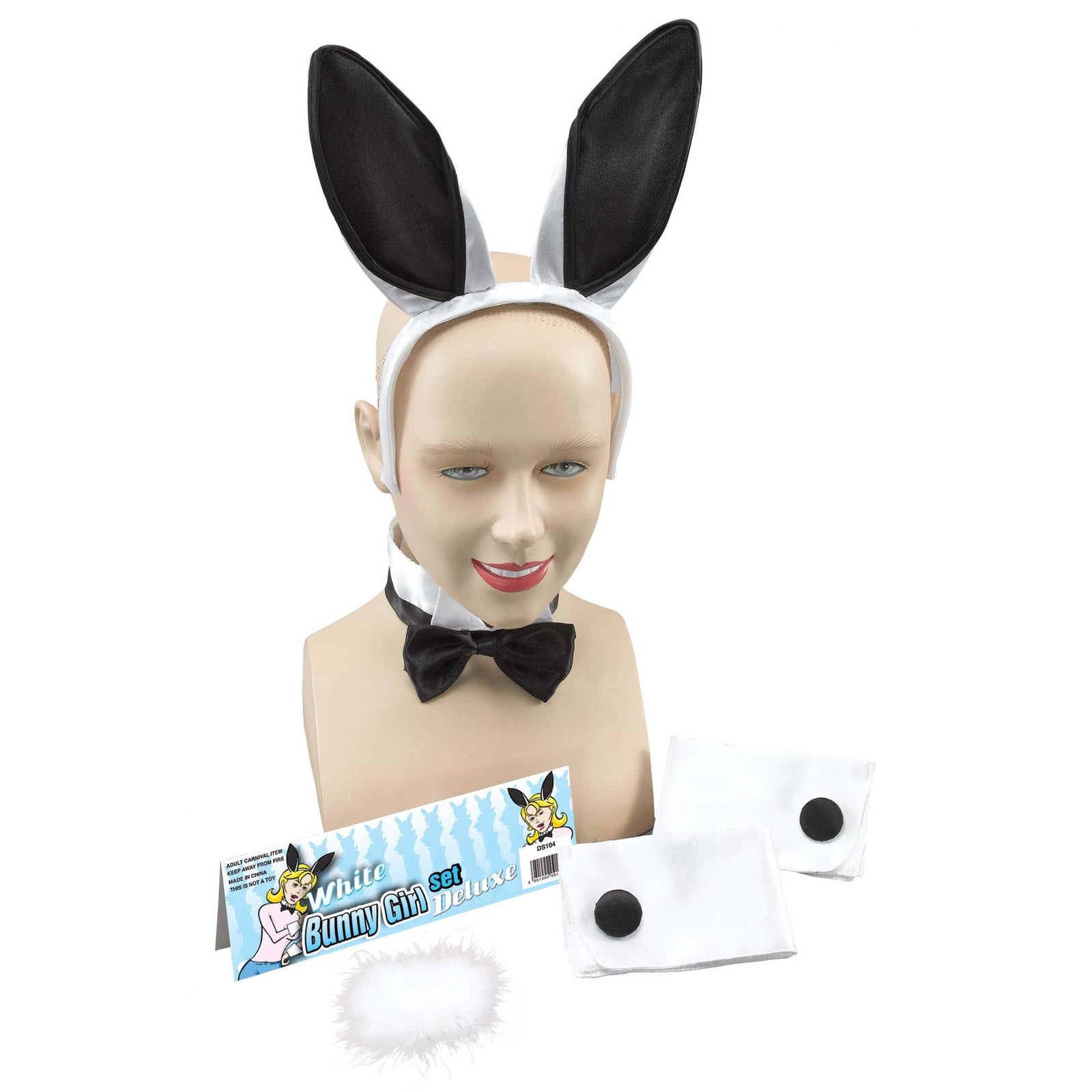 Bunny Girl Set White Black Playbunny Instant Costume 1