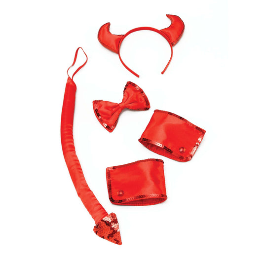 Womens Devil Set Formal Instant Disguise Female Halloween Costume 1