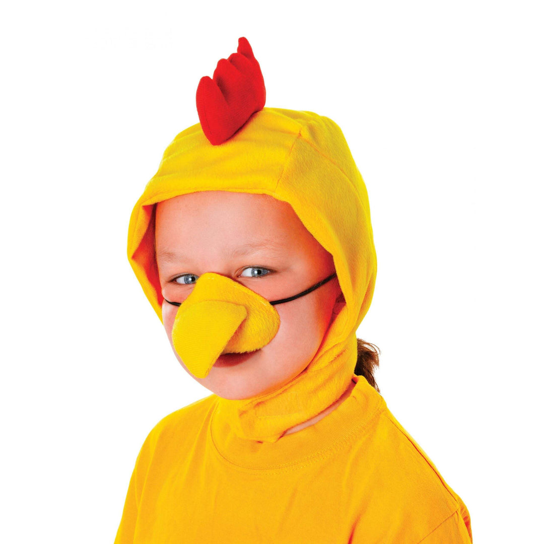 Chicken Set Childs Hood + Nose Instant Disguise Unisex 1