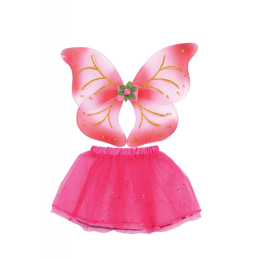 Fairy Wings + Tutu Set Pink Instant Disguises 0 1