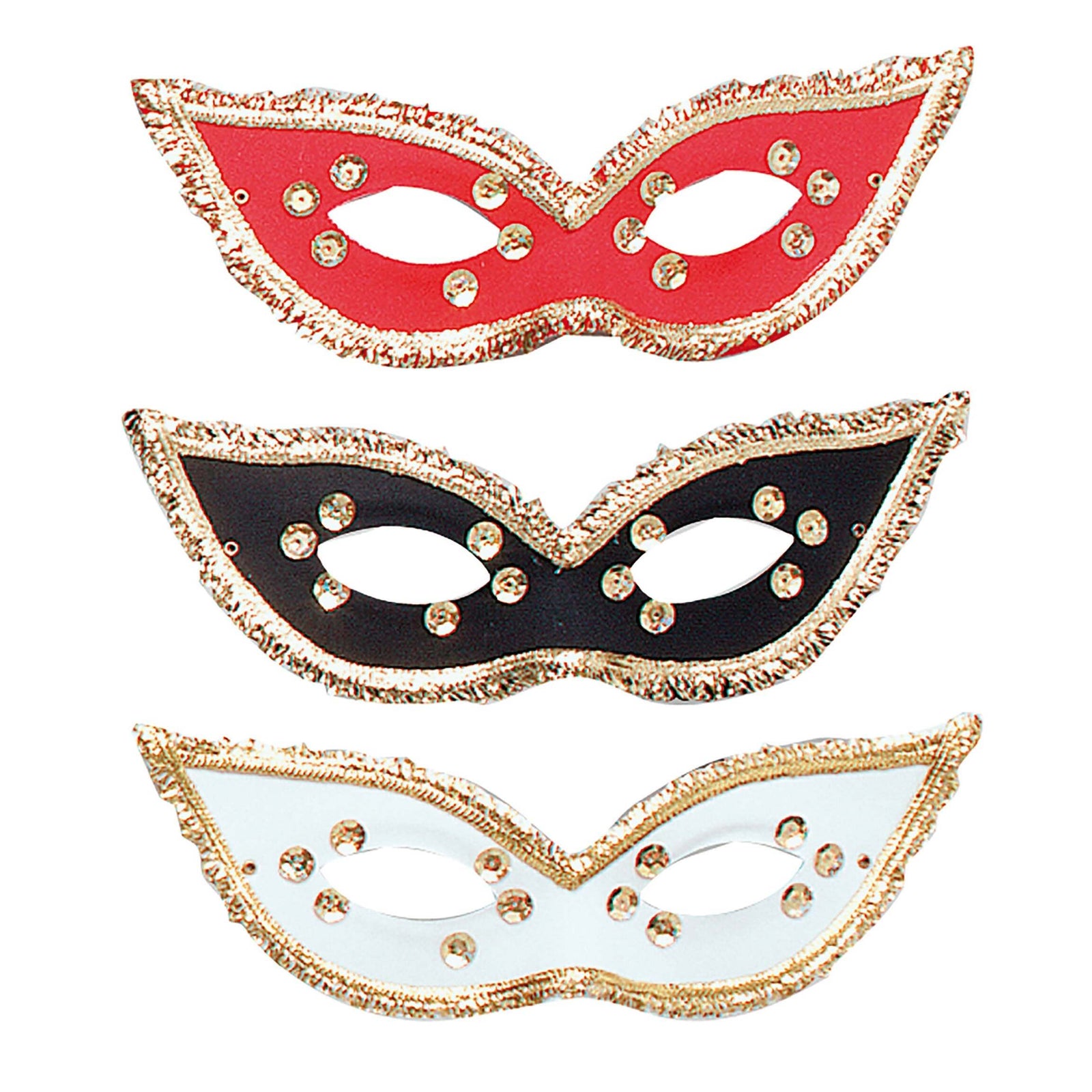 Fiesta Domino Eye Mask Asstd Masks Unisex 1
