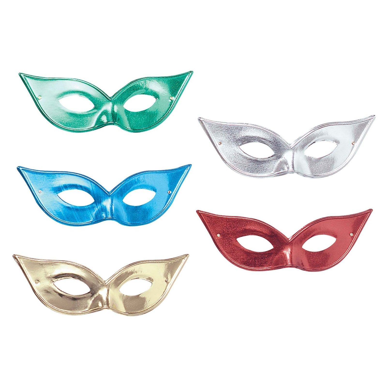 Flyaway Mask Asstd Metallic Eye Masks Unisex 1