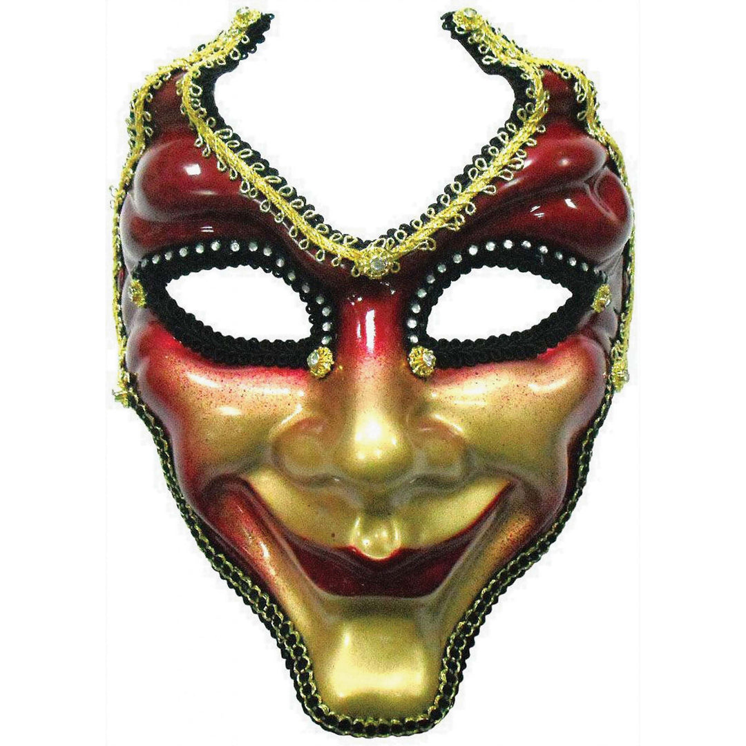 Full Face Mask Red Gold Eye Masks Unisex 1