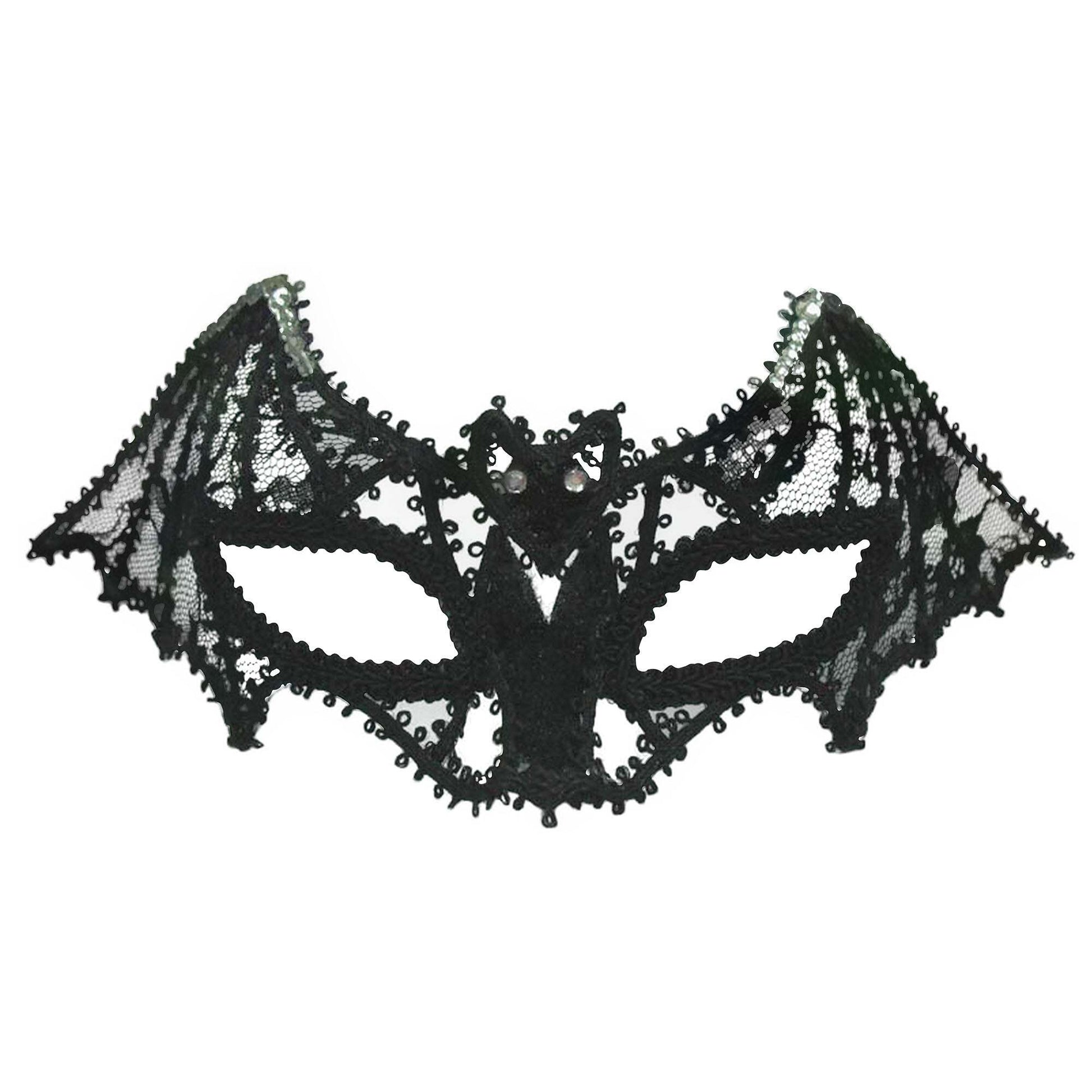 Womens Bat Mask Lace Eye Masks Female Halloween Costume 1