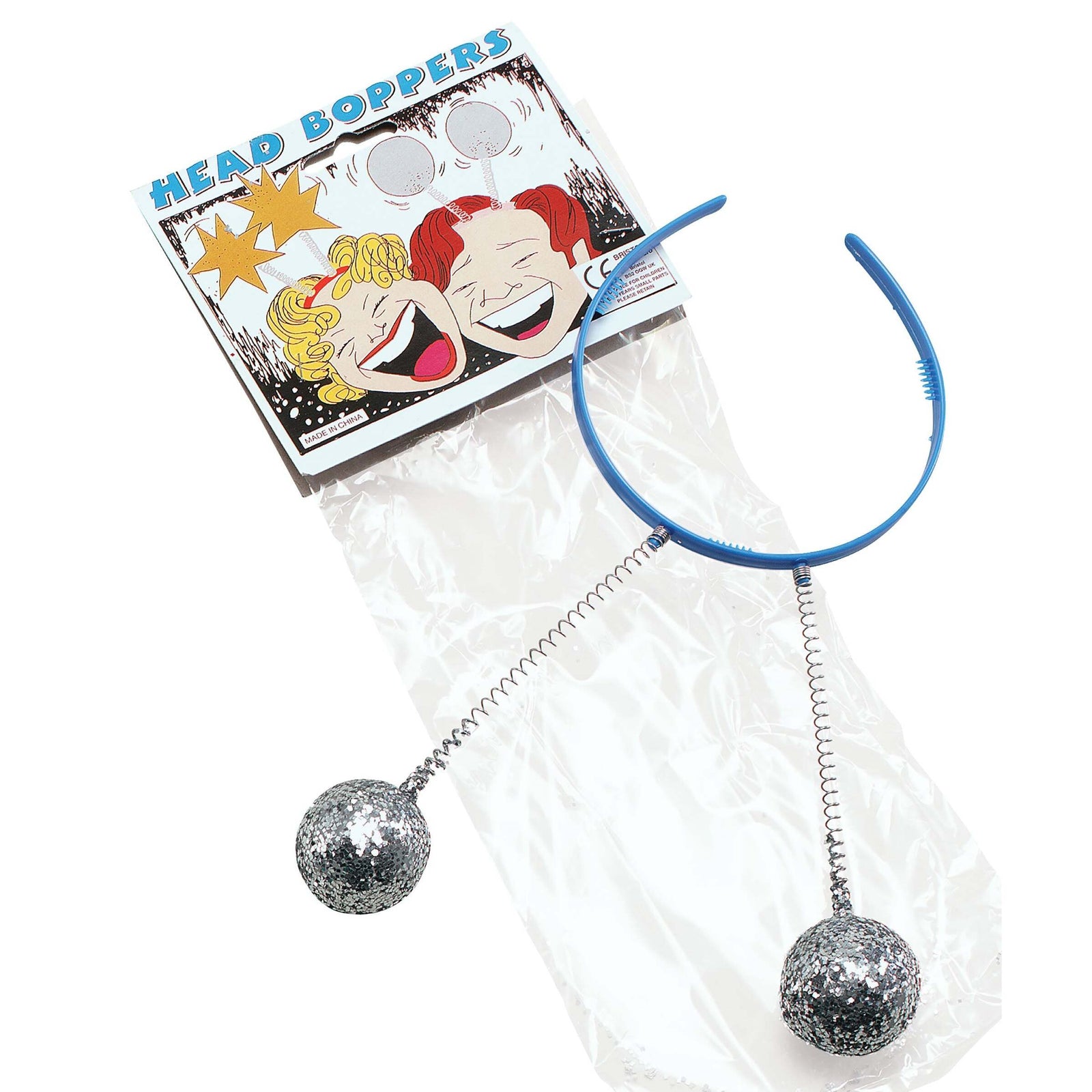 Head Boppers Silver Balls Disco Glitter 1