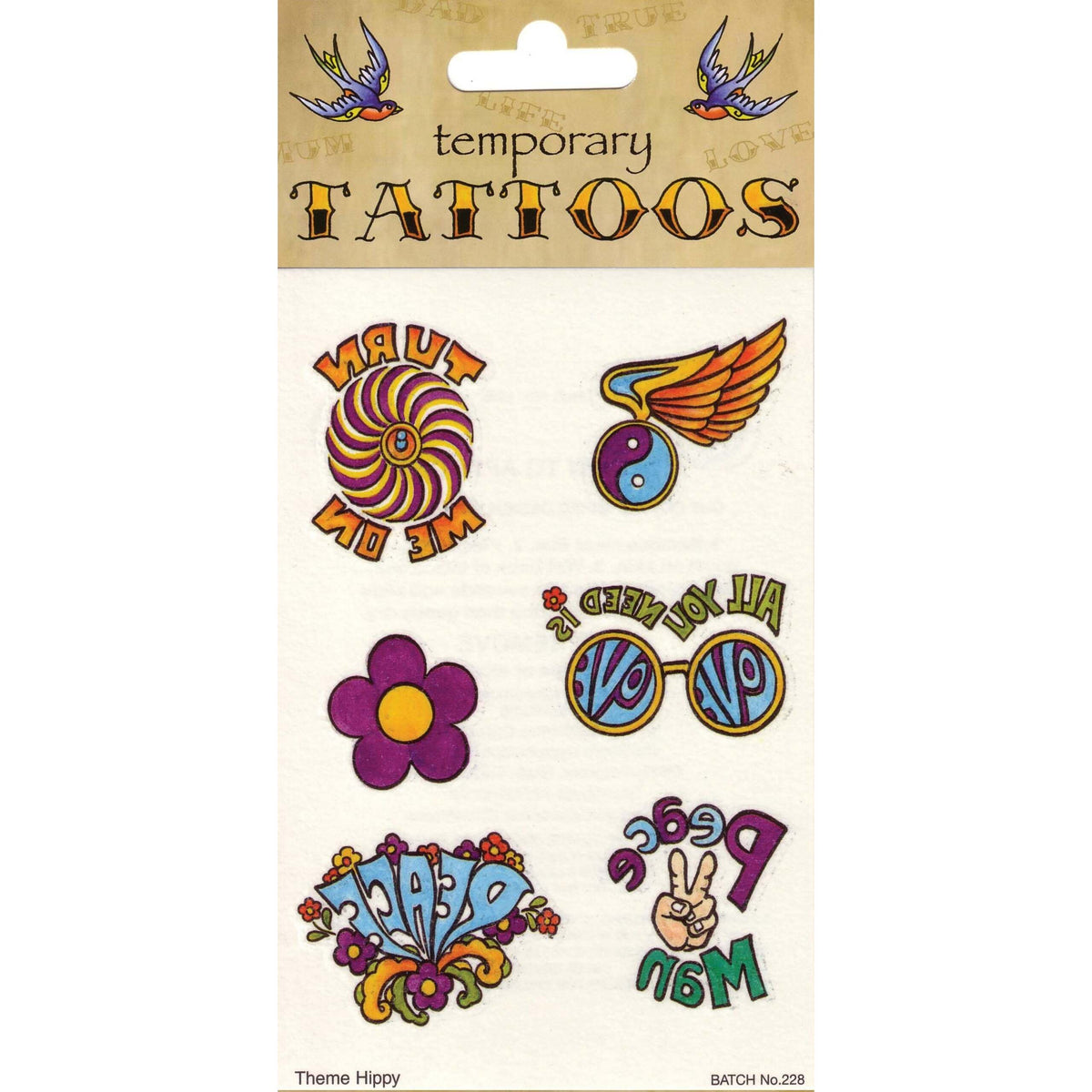 Tattoos Theme 70s 6 Card General Jokes Unisex Per 1