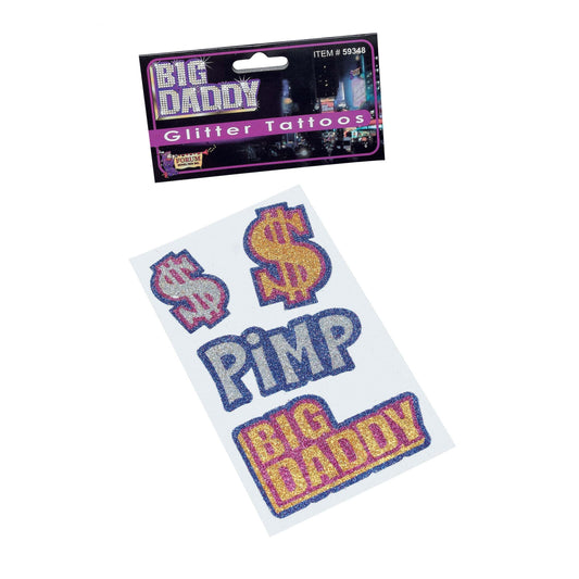 Mens Big Daddy Tattoos General Jokes Male Halloween Costume 1