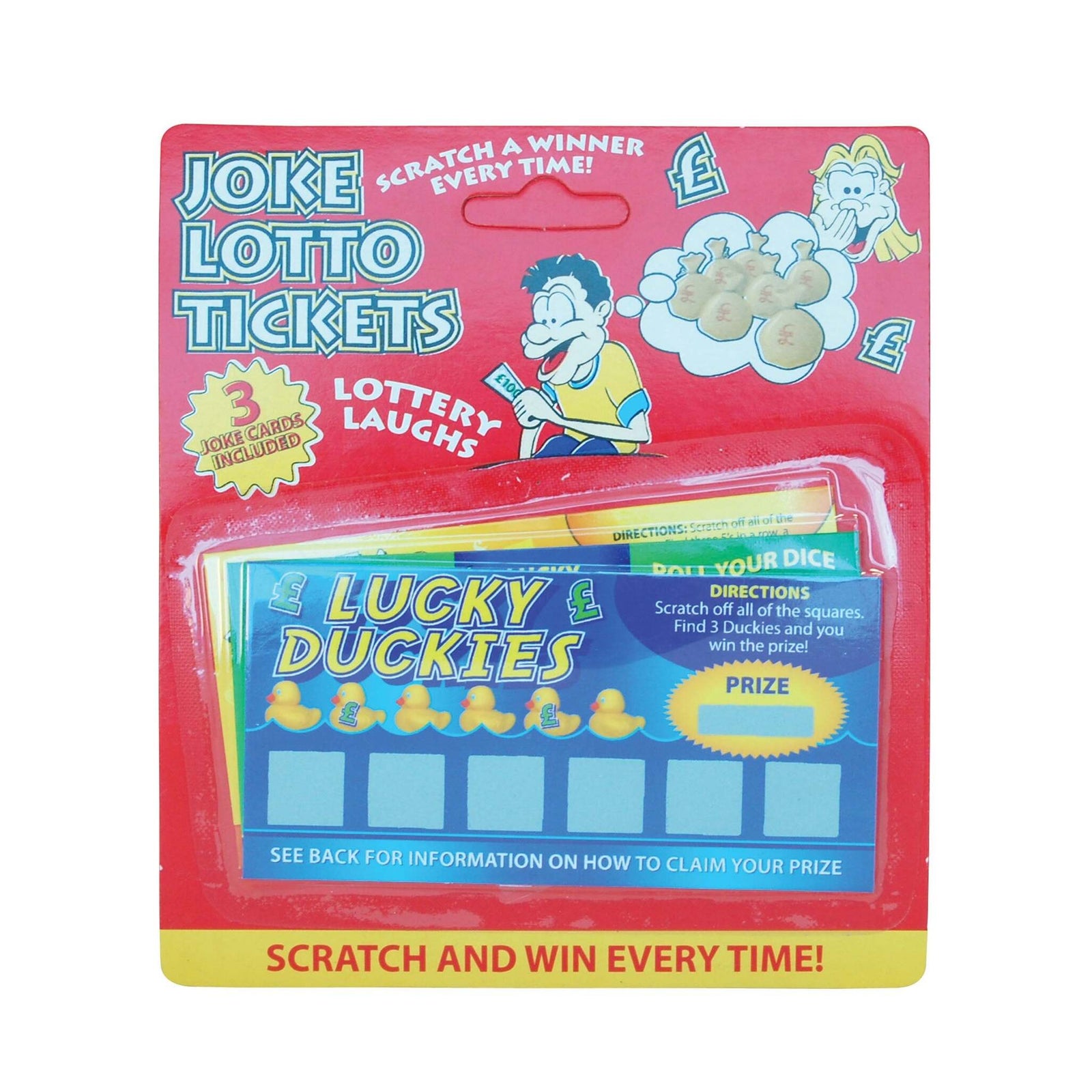 Joke Scratch Cards 3 Per Card General Jokes Unisex 1