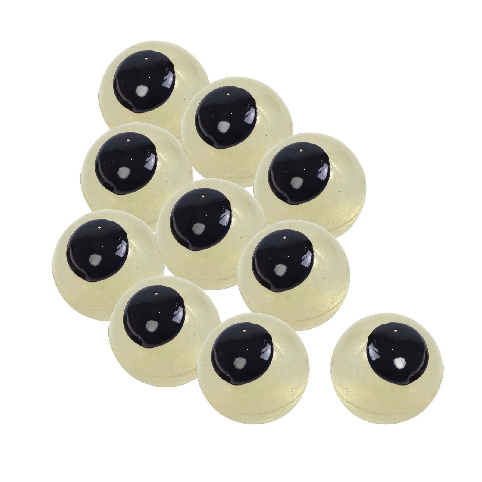 Glow In The Dark Soft Eyeballs 10pcs General Jokes Unisex 1