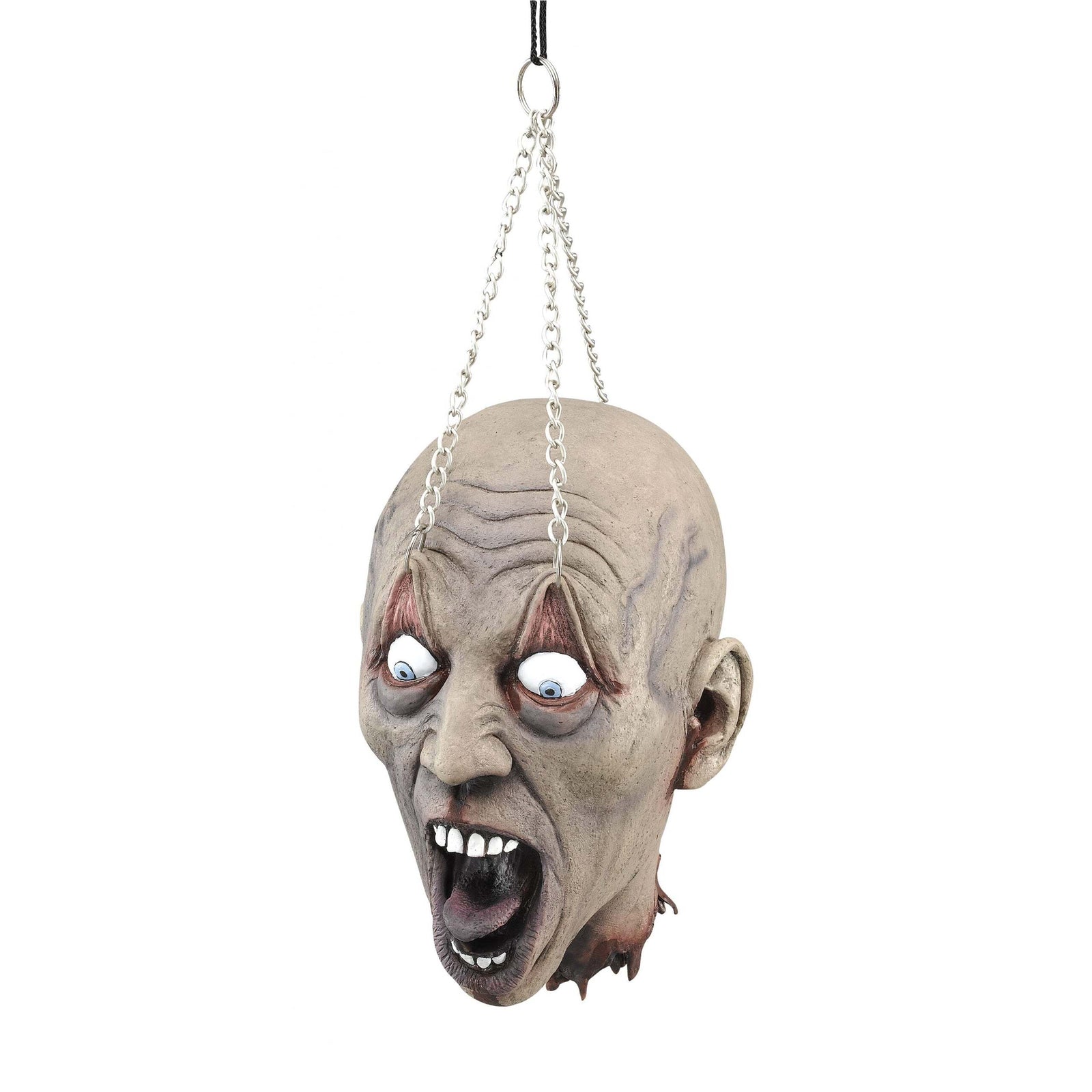 Hanging Dead Head With Chain Prop Halloween Fancy Dress Unisex 1
