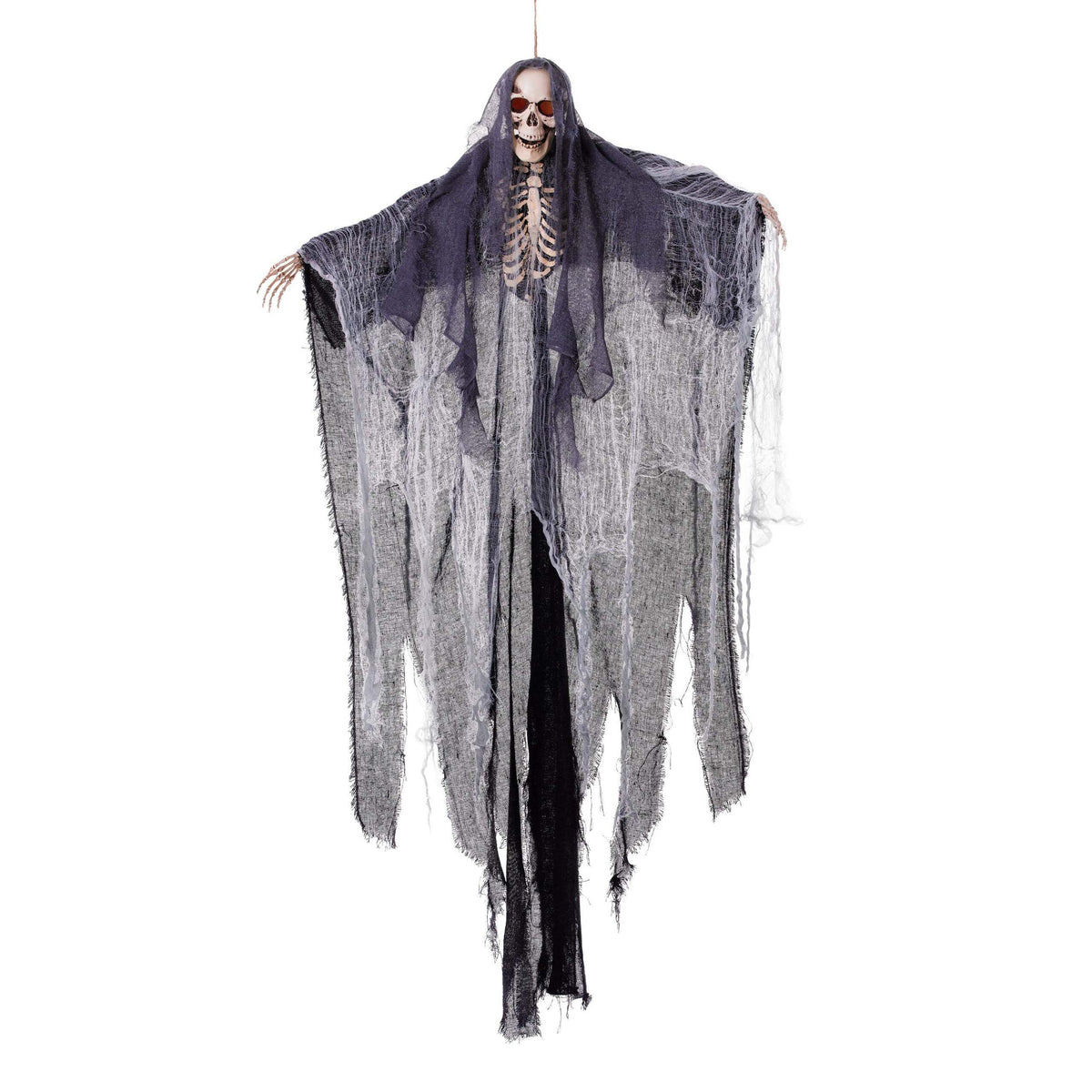 Light Up Skeleton with Shroud 122cm Halloween Prop 1