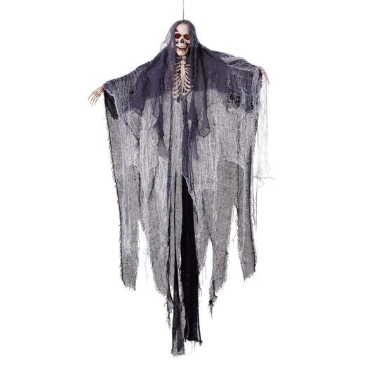 Light Up Skeleton with Shroud 122cm Halloween Prop 1