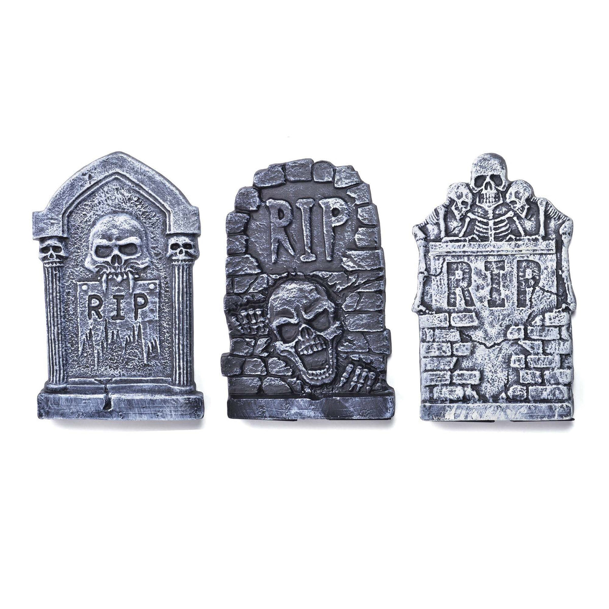 Tombstone 13 Inch Tall 3 Assorted Halloween Props 1