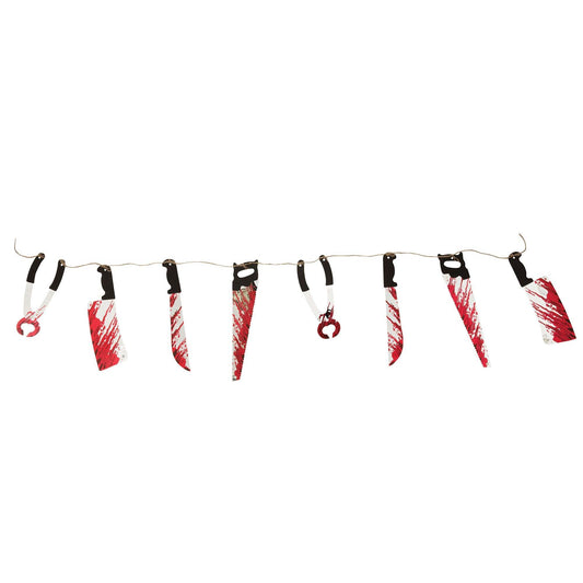 Bloody Weapon Garland 10pcs Halloween Items Unisex 1