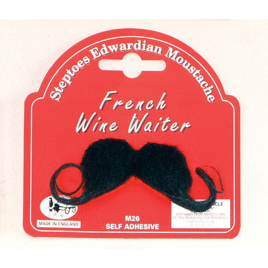 Mens French Wine Waiter Moustache Moustaches and Beards Male Halloween Costume 1