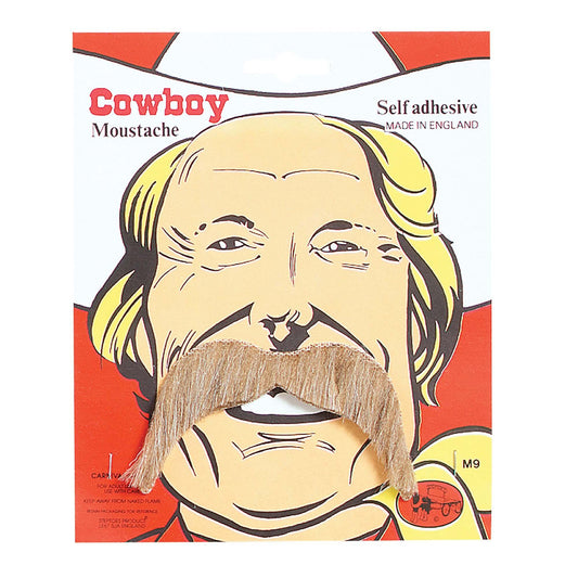 Mens Cowboy Tash Blonde Moustaches and Beards Male Halloween Costume 1