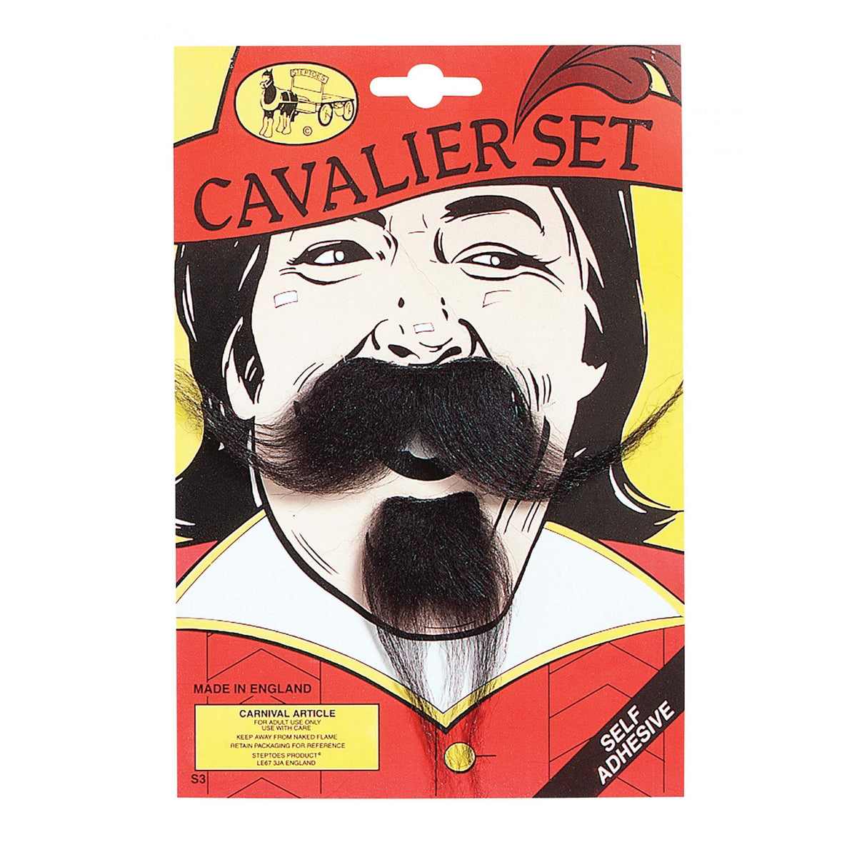 Mens Cavalier Tash Moustaches and Beards Male Halloween Costume 1