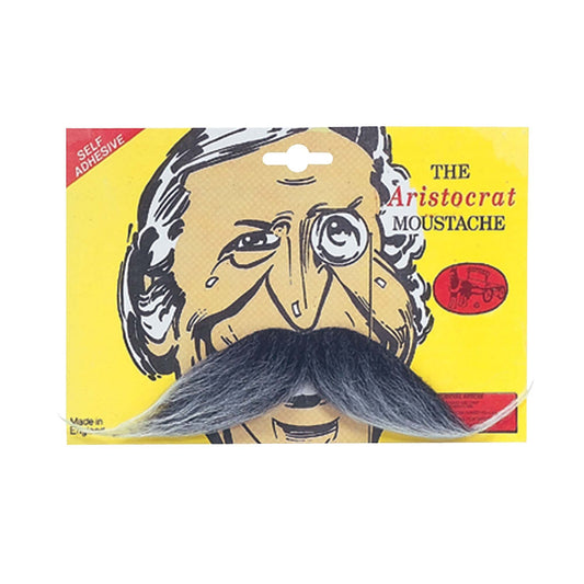 Mens Aristocrat Tash Grey Moustaches and Beards Male Halloween Costume 1