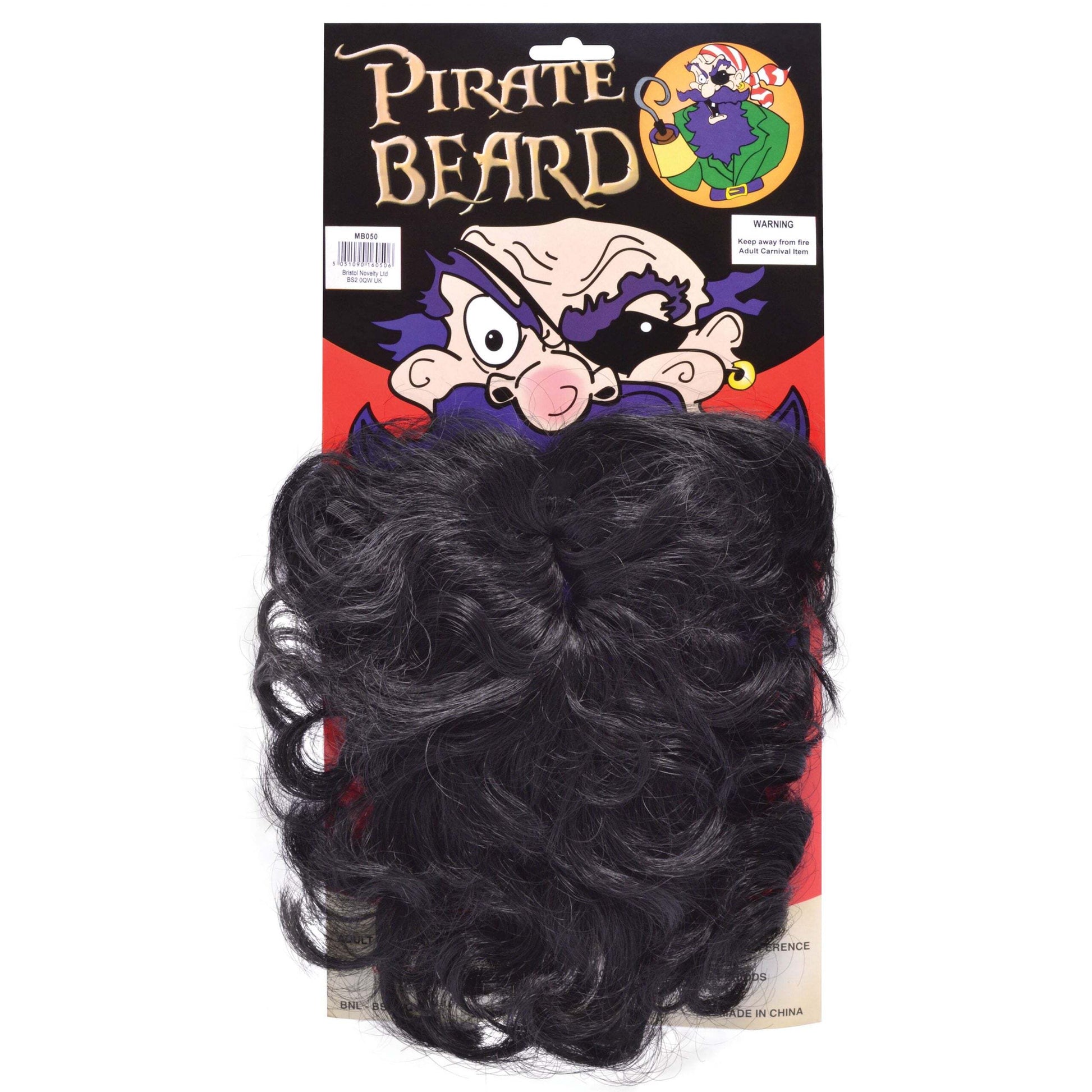 Pirate Beard Wavy Black 1