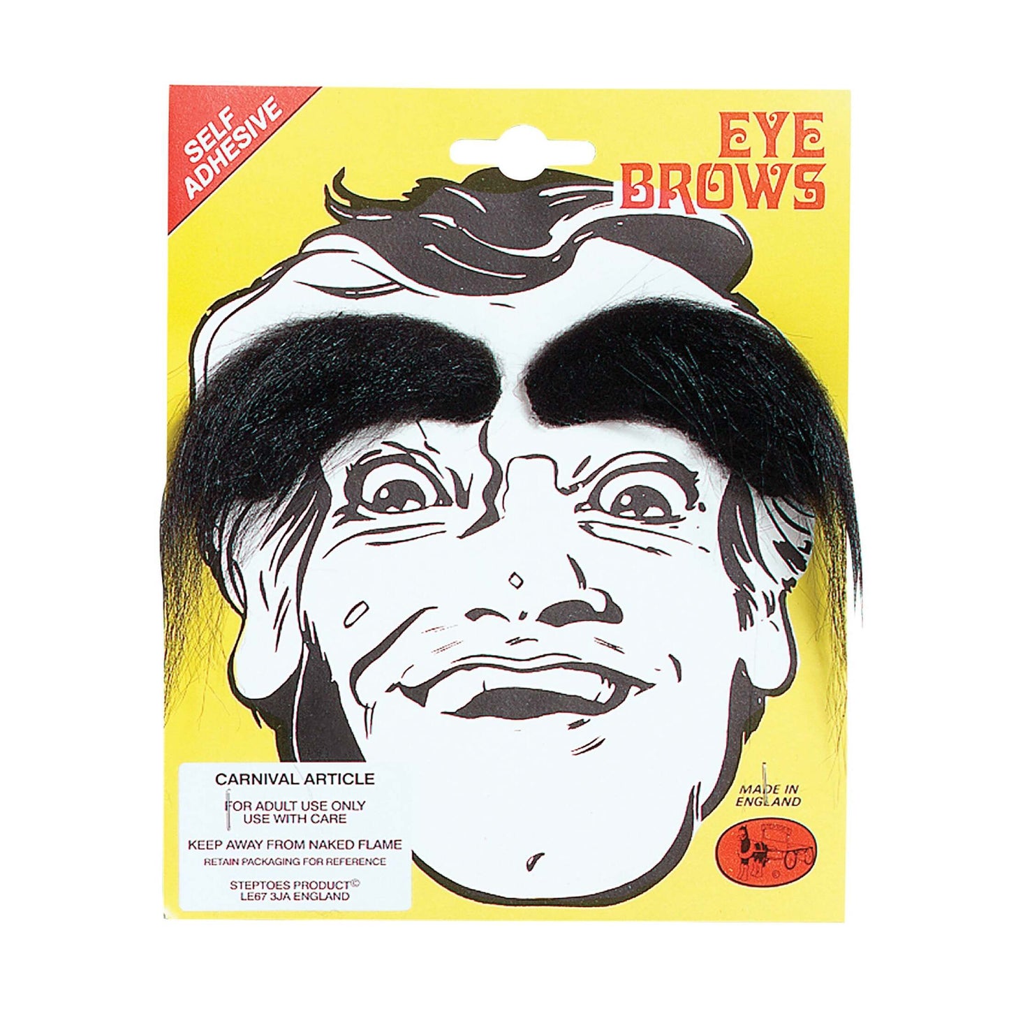 Mens Eyebrows Black Moustaches and Beards Male Halloween Costume 1
