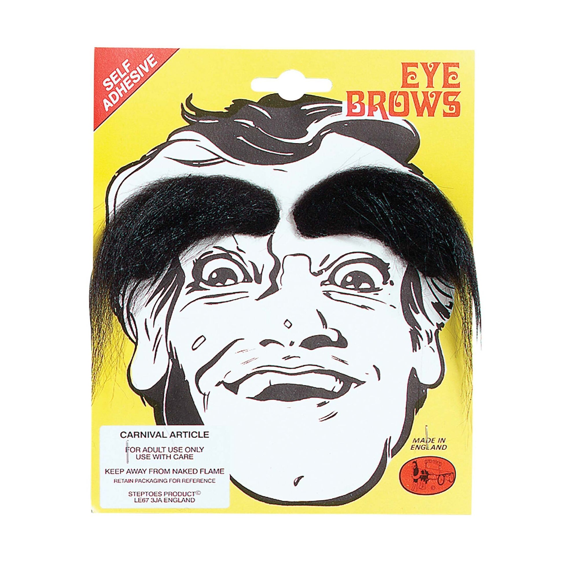 Mens Eyebrows Black Moustaches and Beards Male Halloween Costume 1