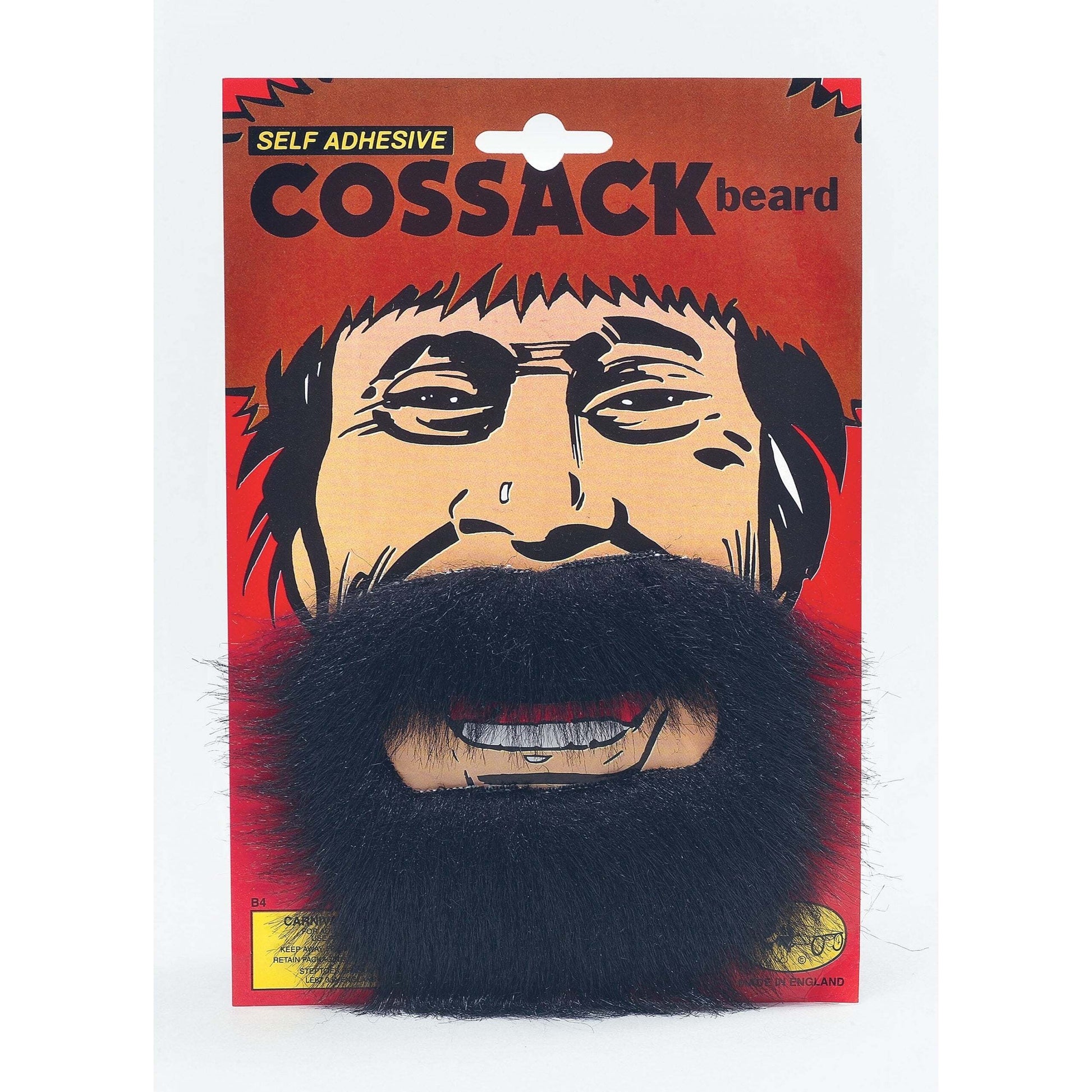 Mens Cossack Beard Black Moustaches and Beards Male Halloween Costume 1