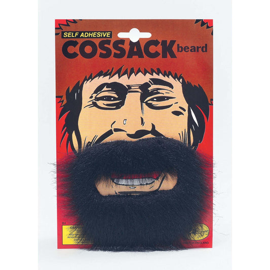 Mens Cossack Beard Black Moustaches and Beards Male Halloween Costume 1