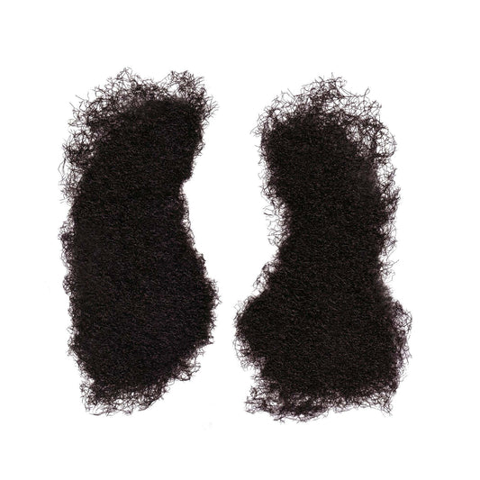 Mens Mutton Chops Black Moustaches and Beards Male Halloween Costume 1