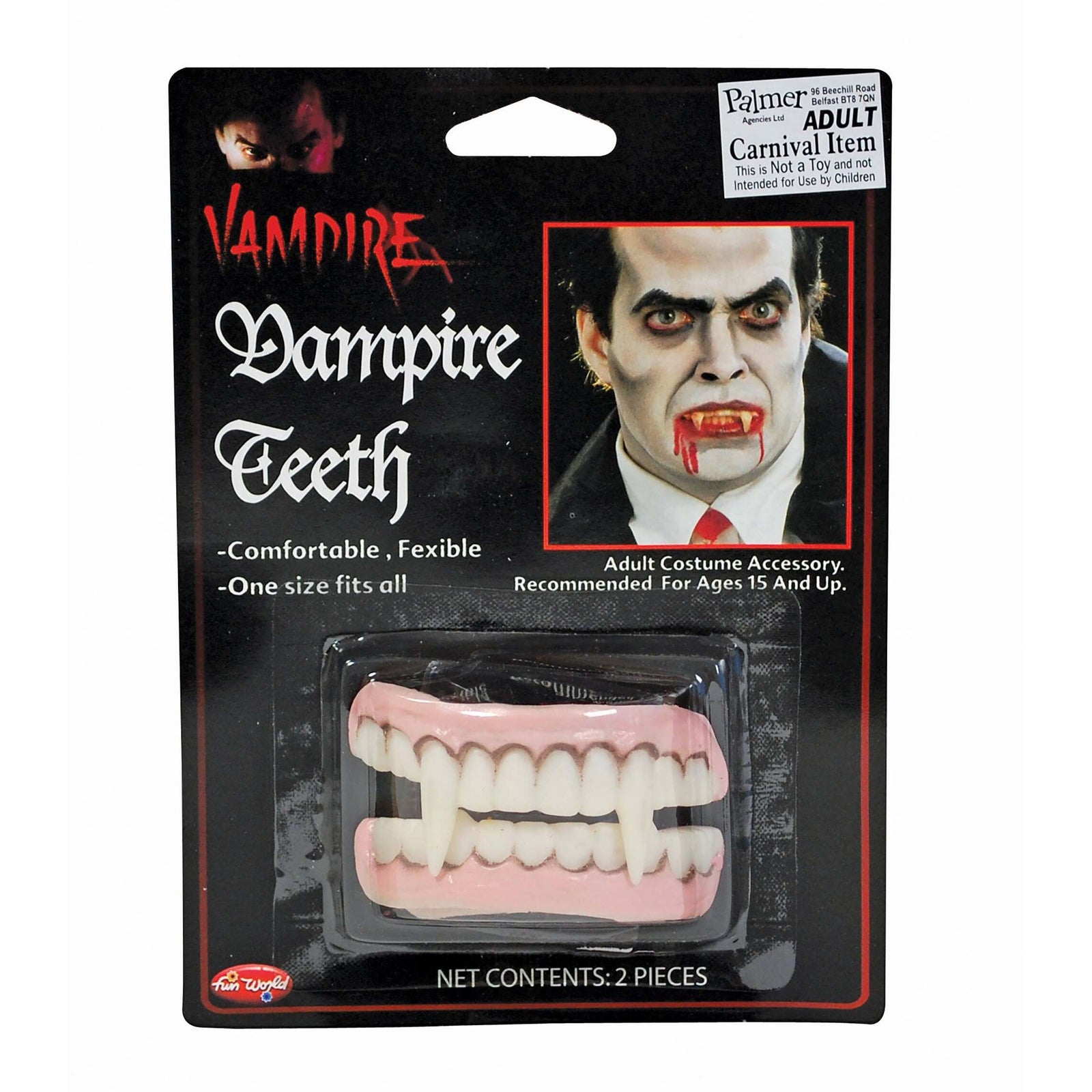 Vampire Teeth Dracula Fangs with Gums 1