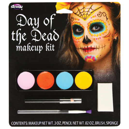 Womens Day Of The Dead Make Up Kit Female Halloween Costume 1