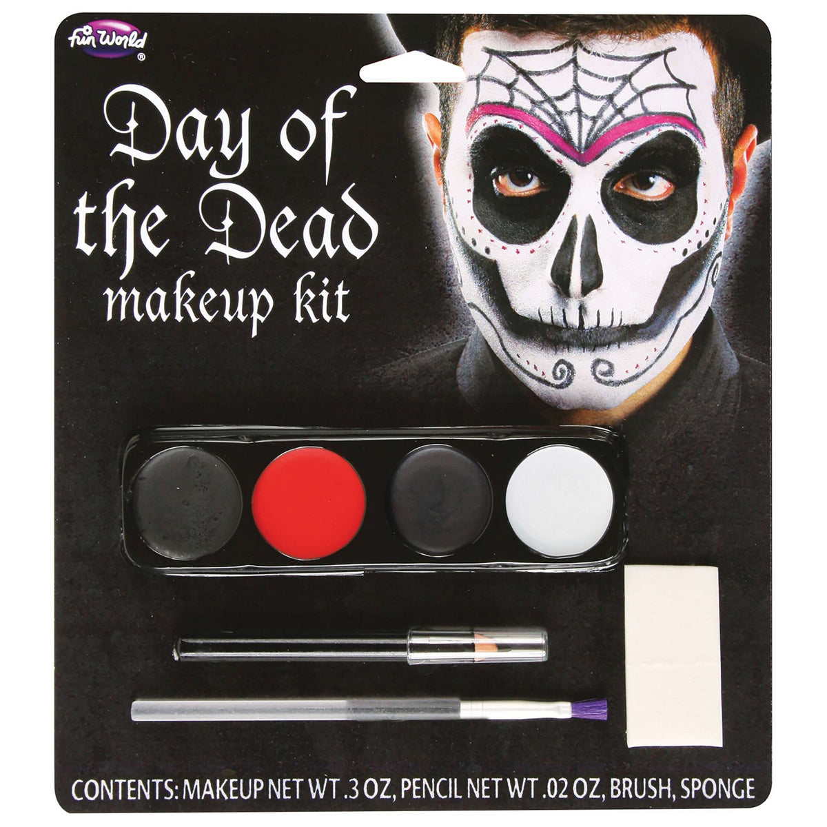 Mens Day Of The Dead Make Up Kit Male 1
