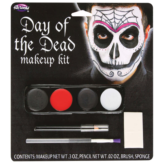 Mens Day Of The Dead Make Up Kit Male 1