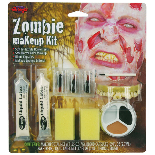 Mens Zombie Make Up Kit Male Halloween Costume 1