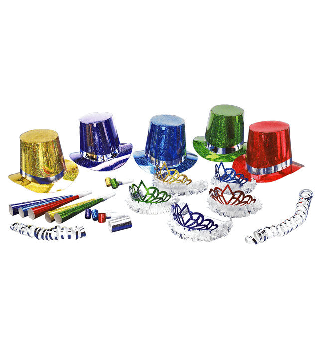Holographic Multicolor Las Vegas Party Kit