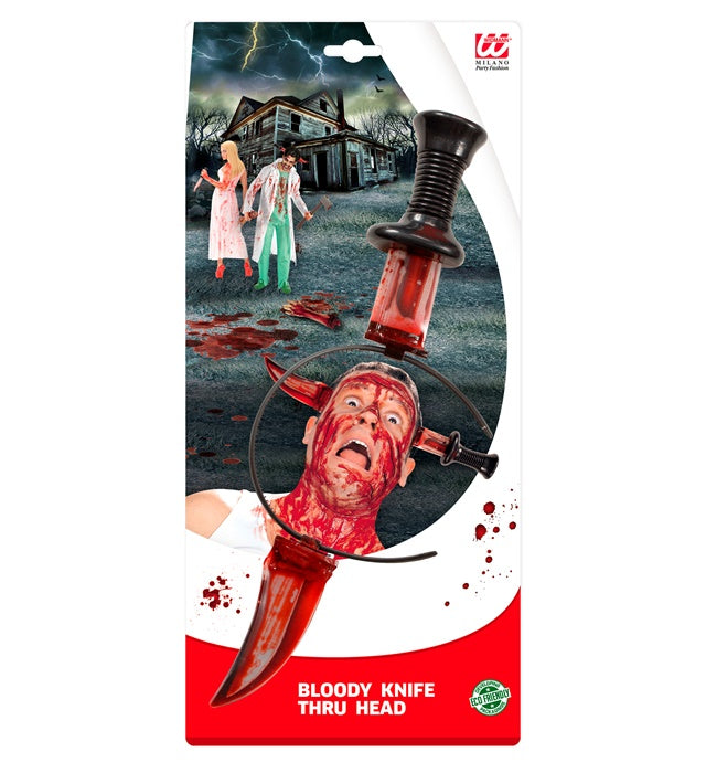 Bloody Knife Through Head