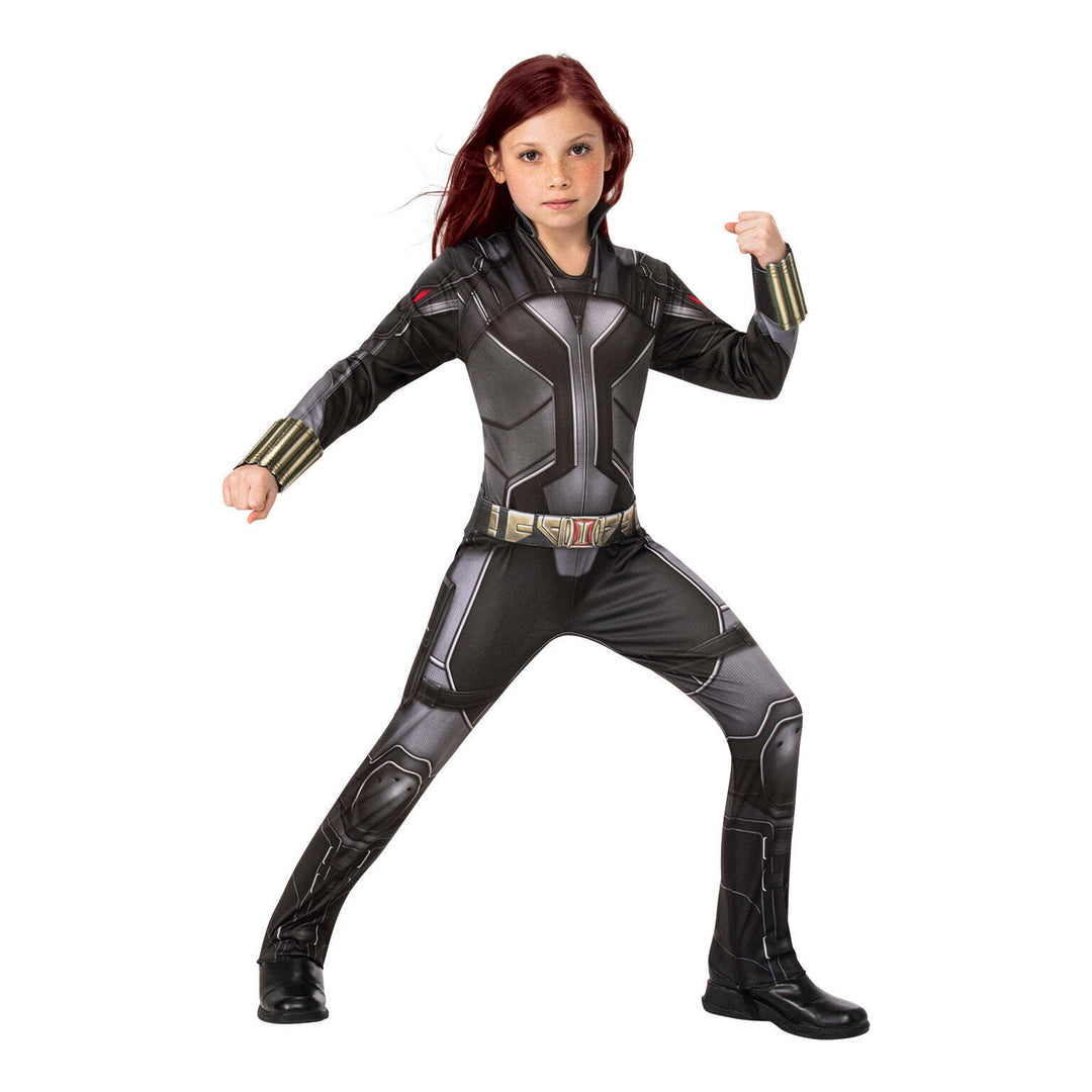 Black Widow Marvel Costume Jumpsuit Girls 1
