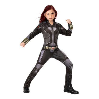 Black Widow Marvel Costume Jumpsuit Girls 1