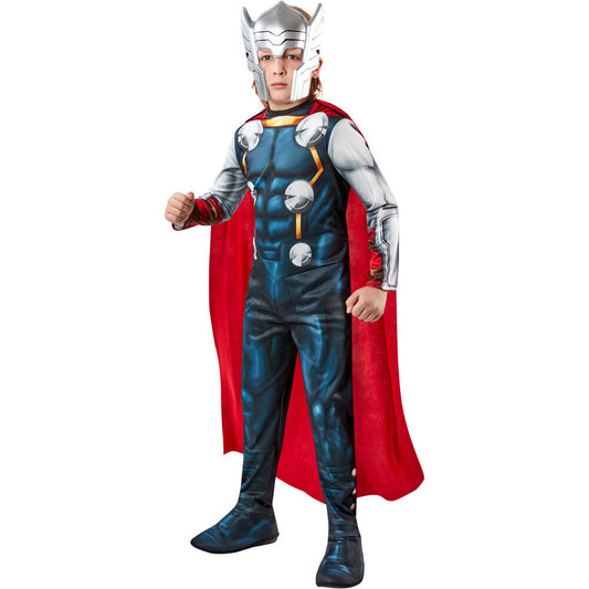Thor Costume Kids Marvel Avengers Jumpsuit Cape 1