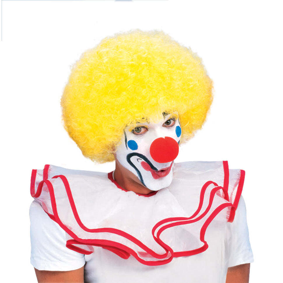 Afro Yellow Wig Costume 1