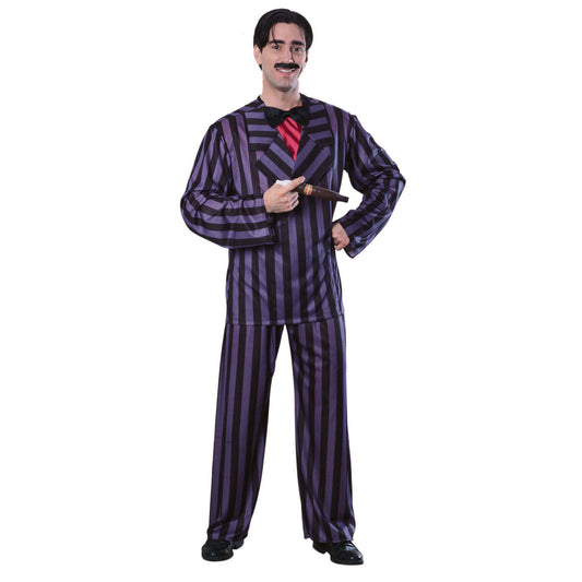 Gomez Addams Deluxe Costume Adult Mens Purple Addam's Family 1