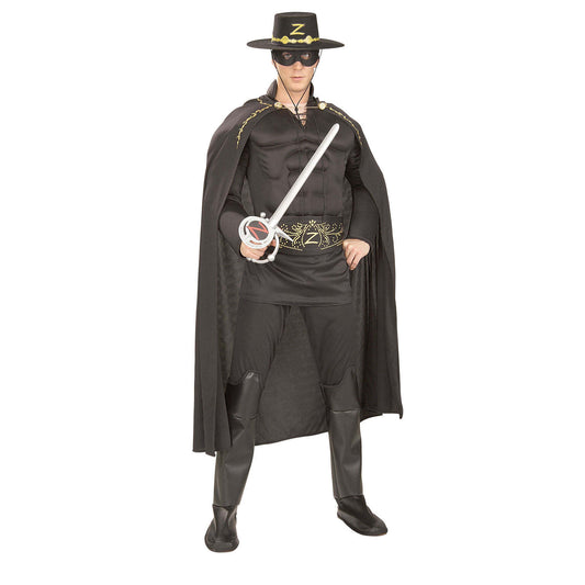 Zorro Deluxe Muscle Chest Costume Adult Mens 1